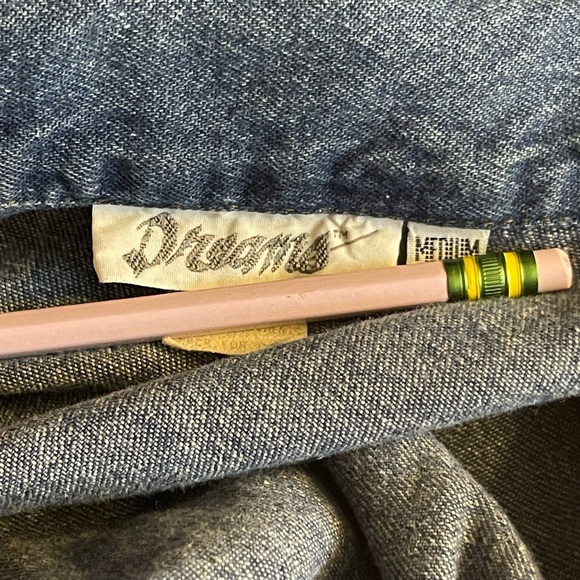 Vintage Dreams Denim Jumpsuit romper Jean Medium pockets! - Picture 10 of 10